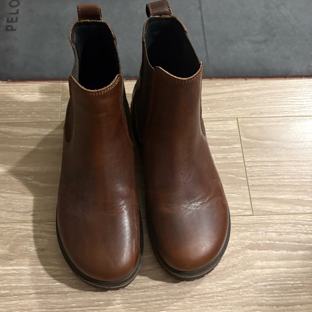 Birkenstock Brown Leather Chelsea Ankle Boots